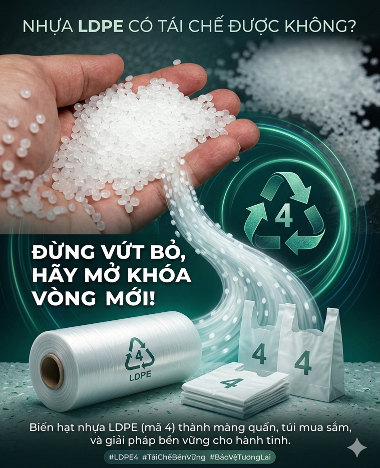 NHỰA LDPE CÓ TÁI CHẾ ĐƯỢC KHÔNG?